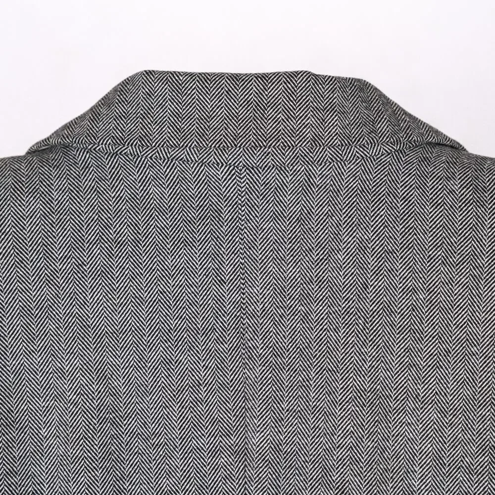 Rachel Zoe Women's Classic Herringbone Blazer SZ LARGE Career Corporate Academia